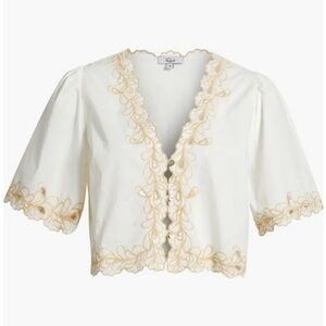 NEW RAILS cataluna top in white NWT SZ L